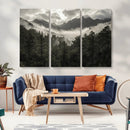 Moody Forest Wall Art – Framed Mountain Fog Canvas Artwork, by MyGreatCanvas | Canvas Wall Art Prints | Photo Prints & Wall Decor
