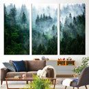 Misty Forest Wall Art Canvas Print – Framed Foggy Mountain by MyGreatCanvas | Canvas Wall Art Prints | Photo Prints & Wall Decor