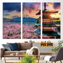 Mount Fuji Cherry Blossom Wall Art Canvas Print – Framed by MyGreatCanvas | Canvas Wall Art Prints | Photo Prints & Wall Decor