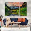 Maroon Bells Lake Wall Art Canvas Print – Framed Majestic