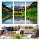 Majestic Snow-Capped Peaks Wall Art Canvas Print, Vibrant by MyGreatCanvas | Canvas Wall Art Prints | Photo Prints & Wall Decor
