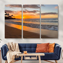 Tropical Beach Wall Art – Framed Sunset Ocean Canvas by MyGreatCanvas | Canvas Wall Art Prints | Photo Prints & Wall Decor