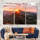 Mountain Sunrise Wall Art – Framed Alpine Ridge Canvas by MyGreatCanvas | Canvas Wall Art Prints | Photo Prints & Wall Decor