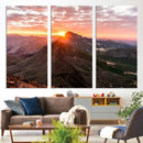 Mountain Sunrise Wall Art Canvas Print – Alpine Ridge
