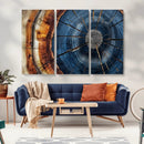 Framed Abstract Tree Ring Wall Art Print Natural Rustic Wood by MyGreatCanvas | Canvas Wall Art Prints | Photo Prints & Wall Decor