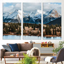 Grand Teton Park Wall Art Canvas Print – Framed Alpine Lake