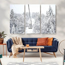 Snowy Ski Lift Wall Art – Framed Winter Mountain Canvas by MyGreatCanvas | Canvas Wall Art Prints | Photo Prints & Wall Decor