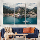 Amalfi Coast Wall Art – Framed Italian Seaside Canvas by MyGreatCanvas | Canvas Wall Art Prints | Photo Prints & Wall Decor