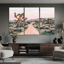 Joshua Tree Park Wall Art Canvas Print – Framed Desert Road by MyGreatCanvas | Canvas Wall Art Prints | Photo Prints & Wall Decor