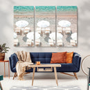Calm Beach Wall Art – Framed Turquoise Water Canvas Artwork, by MyGreatCanvas | Canvas Wall Art Prints | Photo Prints & Wall Decor