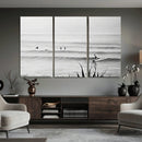 Surfer Silhouette Wall Art Canvas Print – Framed Calm Ocean by MyGreatCanvas | Canvas Wall Art Prints | Photo Prints & Wall Decor