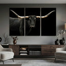 Longhorn Cattle Wall Art Canvas Print – Framed Texas Ranch by MyGreatCanvas | Canvas Wall Art Prints | Photo Prints & Wall Decor