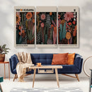 Modern Japanese Wall Art Canvas Print – Framed Abstract