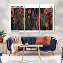 Modern Japanese Wall Art Canvas Print – Framed Abstract