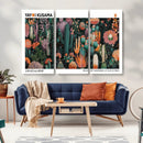 Modern Japanese Wall Art Canvas Print – Framed Abstract