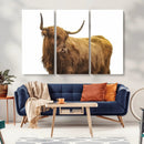 Highland Cow Wall Art Canvas Print – Framed Farmhouse Rustic by MyGreatCanvas | Canvas Wall Art Prints | Photo Prints & Wall Decor