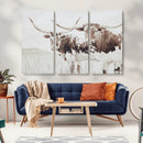 Longhorn Wall Art Canvas Print – Framed Western Cow Rustic