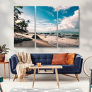 Tropical Beach Wall Art Canvas Print – Framed Ocean Waves by MyGreatCanvas | Canvas Wall Art Prints | Photo Prints & Wall Decor