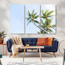 Palm Trees Wall Art Canvas Print – Framed Tropical Coastal