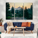 Mountain Wall Art Canvas Print – Framed Forest Serenity