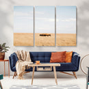 Bison Grassland Wall Art – Framed Minimal Nature Canvas by MyGreatCanvas | Canvas Wall Art Prints | Photo Prints & Wall Decor