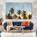 Palm Trees Wall Art Canvas Print – Framed Tropical Vibes