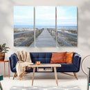 Beach Boardwalk Wall Art Canvas Print – Framed Coastal