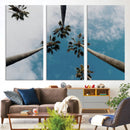 Tropical Palm Trees Wall Art Canvas Print – Framed