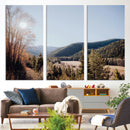 Rustic Landscape Wall Art Canvas Print – Serene Valley Scene
