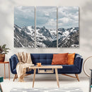 Snowy Peaks Wall Art Canvas Print – Alpine Wilderness