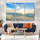 Minimalist Seaside Wall Art Canvas Print – Morning Glow