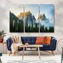 Wilderness Wall Art Canvas Print – Misty Forest Nature