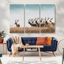 Elk Herd Wall Art Canvas Print – Framed Wildlife Photography