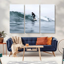 Surfer on Wave Wall Art Canvas Print – Framed Ocean by MyGreatCanvas | Canvas Wall Art Prints | Photo Prints & Wall Decor