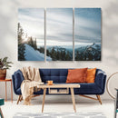 Snowy Mountains Wall Art Canvas Print – Framed Alpine by MyGreatCanvas | Canvas Wall Art Prints | Photo Prints & Wall Decor