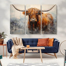Scottish Highland Wall Art Canvas Print, Framed Longhorn Art by MyGreatCanvas | Canvas Wall Art Prints | Photo Prints & Wall Decor