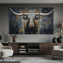 Rustic Bull Wall Art Canvas Print, Longhorn Wall Decor for by MyGreatCanvas | Canvas Wall Art Prints | Photo Prints & Wall Decor