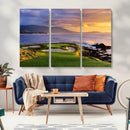 Pebble Beach Golf Wall Art Canvas Print – Iconic Coastal by MyGreatCanvas | Canvas Wall Art Prints | Photo Prints & Wall Decor