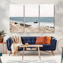 Coastal Ocean View Wall Art Canvas Print – Serene Rocky by MyGreatCanvas | Canvas Wall Art Prints | Photo Prints & Wall Decor