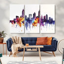 Atlanta Skyline Wall Art Canvas Print – Framed Colorful by MyGreatCanvas | Canvas Wall Art Prints | Photo Prints & Wall Decor