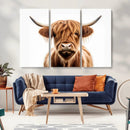 Scottish Highland Cow Canvas Print, Framed Highland Cow by MyGreatCanvas | Canvas Wall Art Prints | Photo Prints & Wall Decor