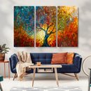 Yggdrasil Tree of Life Mosaic Stained Glass Wall Art, Tree