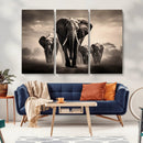 Elephant Family Wall Art Canvas Print, Framed Elephant Wall by MyGreatCanvas | Canvas Wall Art Prints | Photo Prints & Wall Decor