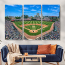 Wrigley Field Baseball Stadium Canvas Wall Art – Packed by MyGreatCanvas | Canvas Wall Art Prints | Photo Prints & Wall Decor