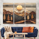 Wood Mountain Wall Art Canvas Print – Layered Forest and by MyGreatCanvas | Canvas Wall Art Prints | Photo Prints & Wall Decor