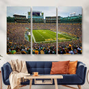 Green Bay Packers Lambeau Field Stadium Wall Art Canvas by MyGreatCanvas | Canvas Wall Art Prints | Photo Prints & Wall Decor
