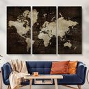World Map Wall Art Canvas Print – Framed Travel Map Wall Art by MyGreatCanvas | Canvas Wall Art Prints | Photo Prints & Wall Decor