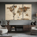 World Map Canvas Print – Framed Detailed Map of the World by MyGreatCanvas | Canvas Wall Art Prints | Photo Prints & Wall Decor