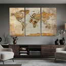 World Map Canvas Print – Detailed Map of the World Wall Art by MyGreatCanvas | Canvas Wall Art Prints | Photo Prints & Wall Decor