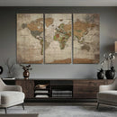 World Map Canvas Print – Framed Travel Map Wall Art for by MyGreatCanvas | Canvas Wall Art Prints | Photo Prints & Wall Decor